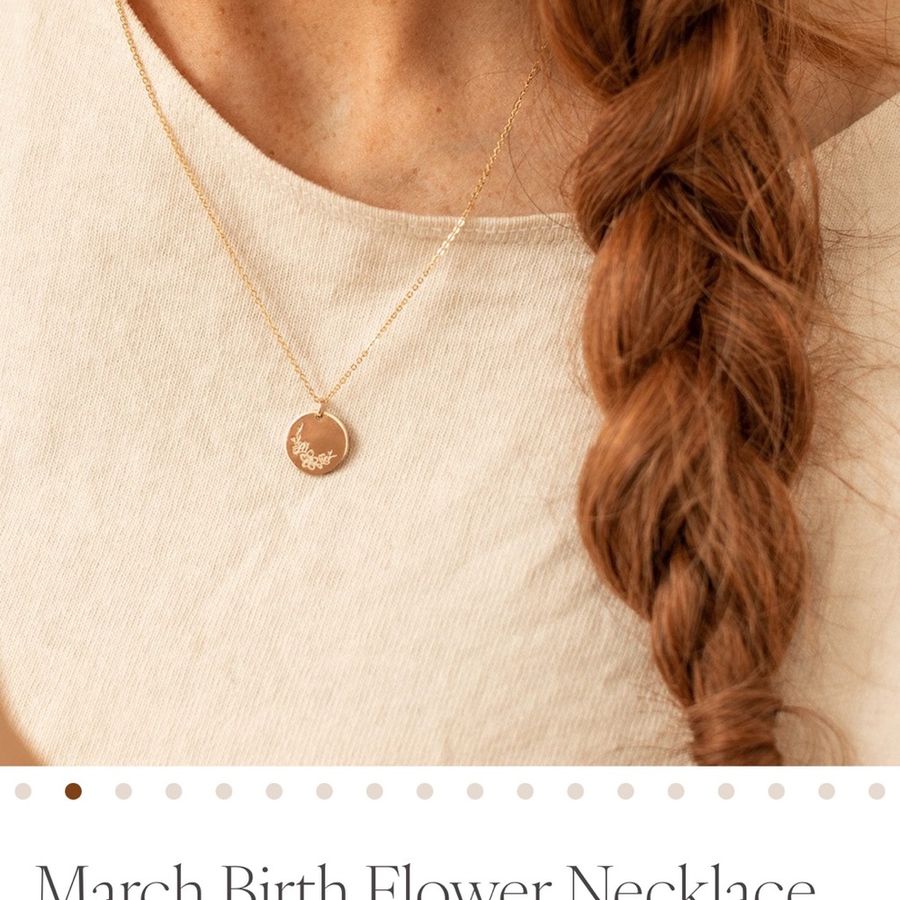Made By Mary Disc Necklace March